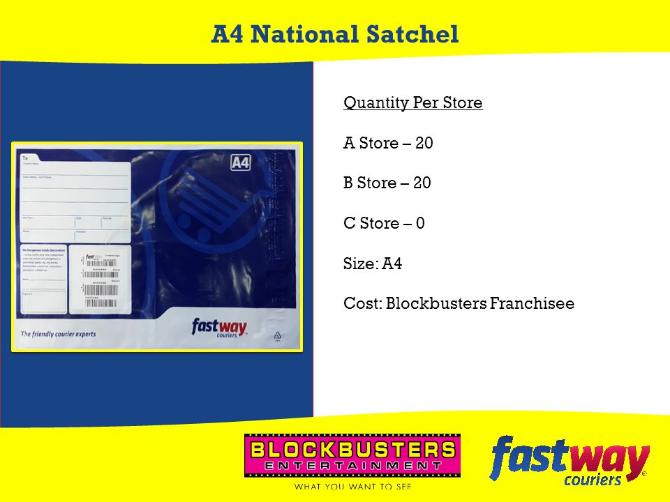 Fastway satchel sales